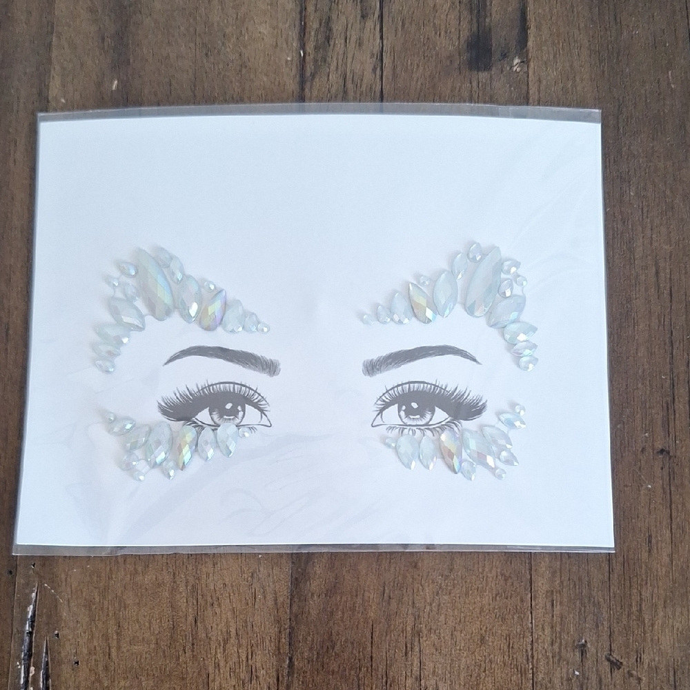 Rhinestone Face Gems Jewels Face Crystal Stickers